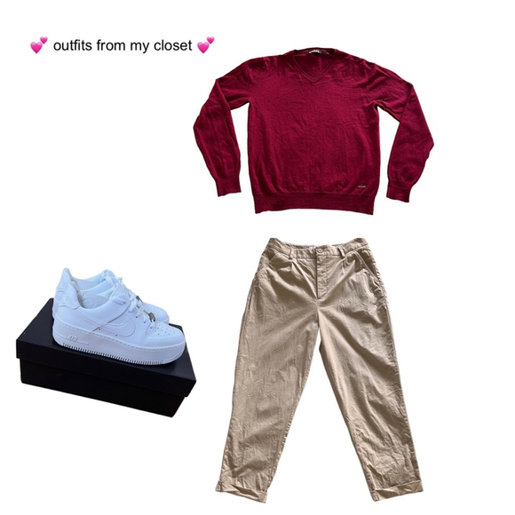 Oak and Fort High Waisted Casual Cotton Tapered Dress Pant - Picture 5 of 5